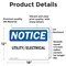 Signmission Utility Electrical, 18 in W x Rectangle, Vinyl Decal OS-2PACK-NS-D-1218-L-18844 - alternate 2